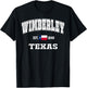 Wimberley Texas TX Vintage State Flag Athletic T-Shirt - T-Shirt | Black