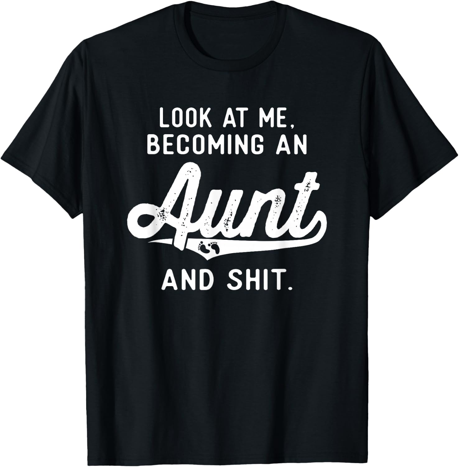 New Aunt Gifts Future Auntie To Be Pregnancy Becoming An Aunt T-Shirt - T-Shirt | Black