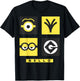 Despicable Me Minions Bello Symbol Box Grid T-Shirt - T-Shirt | Black