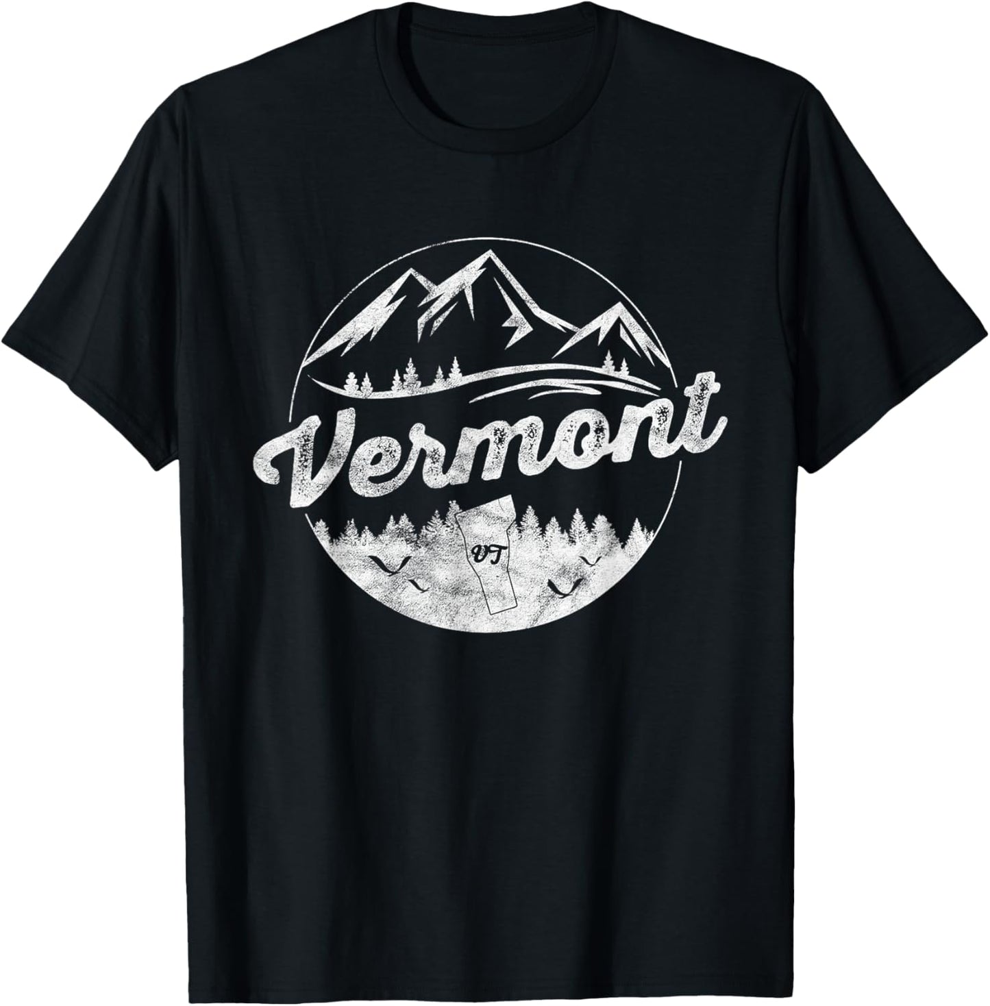 Vermont Emblem Vermont T-Shirt - T-Shirt | Black