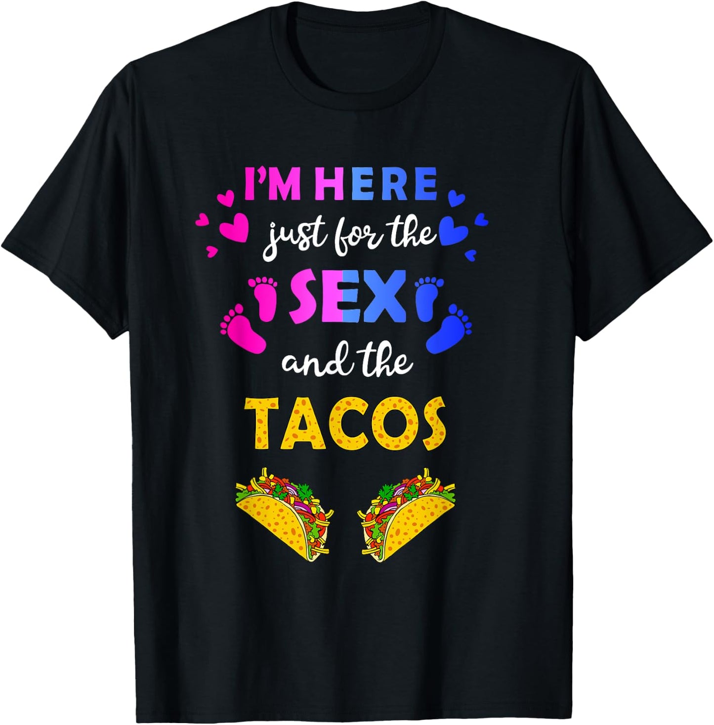 Keeper of Gender Reveal Idea- Taco Gender Reveal T-Shirt - T-Shirt | Black