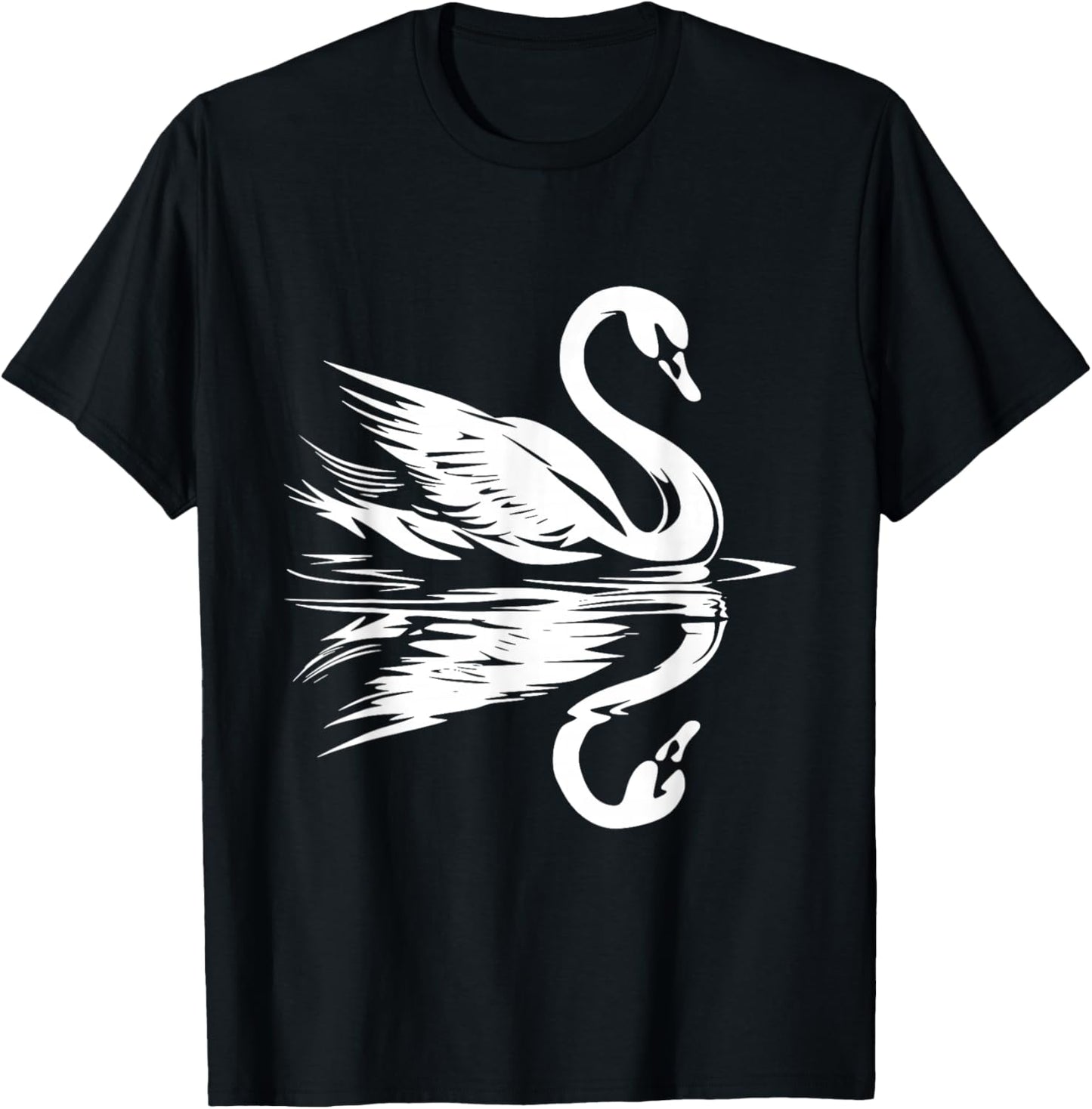 Cute Swan T-Shirt - T-Shirt | Black