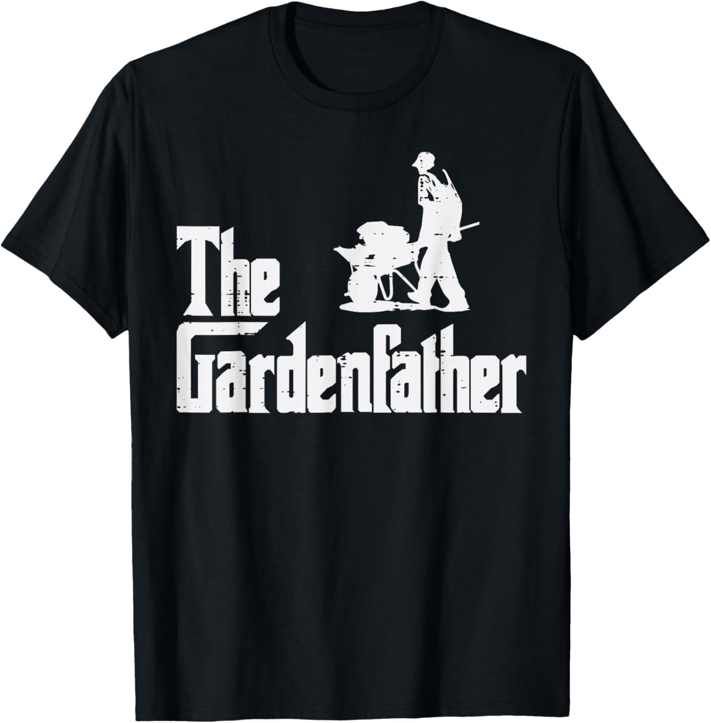 Gardening The Gardenfather Funny Movie Pun Fathers Day Men T-Shirt - T-Shirt | Black