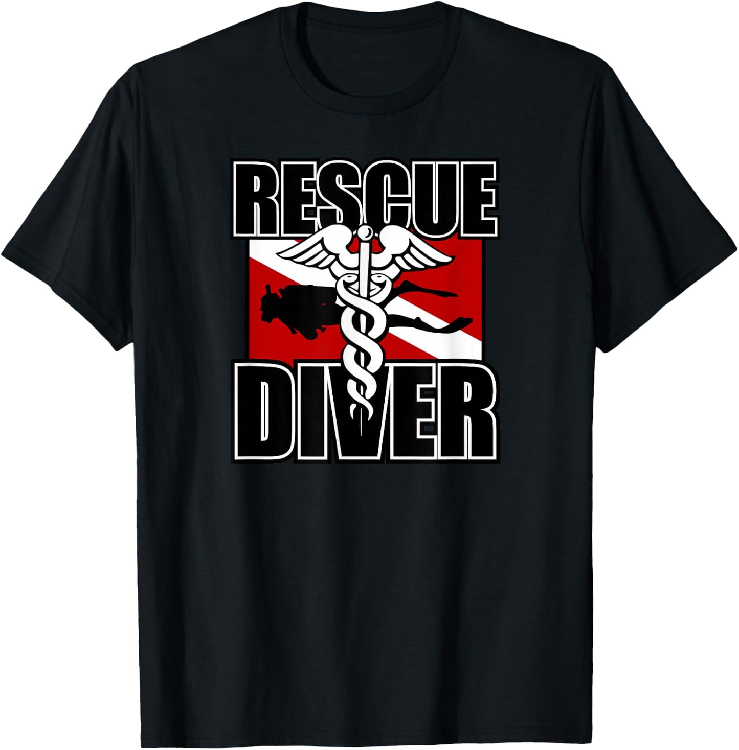 Rescue Diver T-Shirt - T-Shirt | Black