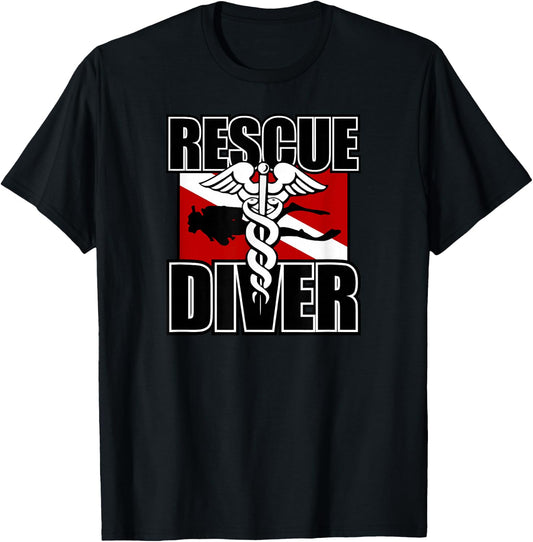 Rescue Diver T-Shirt - T-Shirt | Black