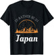 Retro & Vintage I'd Rather Be In Japan Black Vintage Casual -Adults T-Shirt - T-Shirt | Black