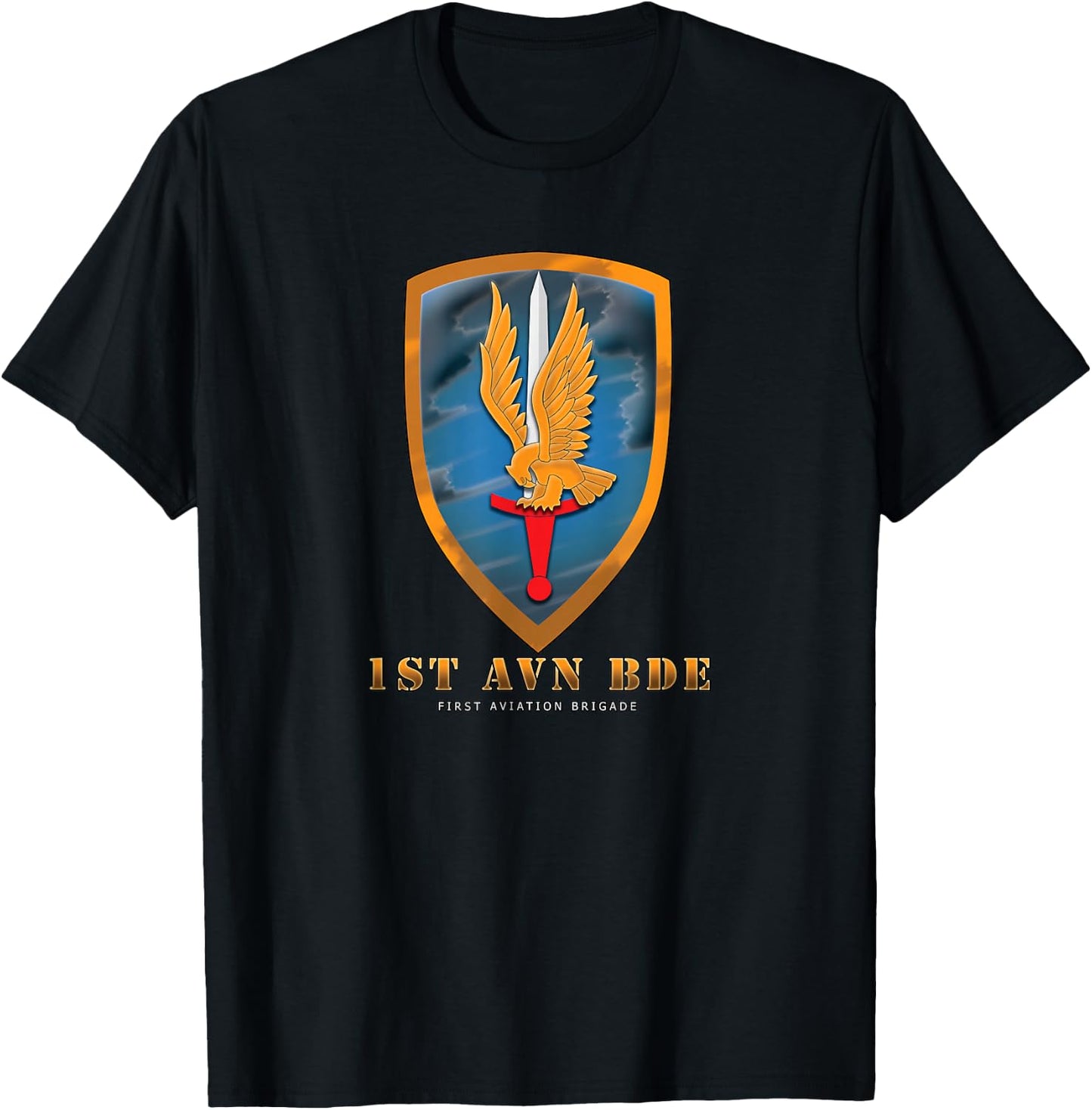 1st Aviation Brigade T-Shirt - T-Shirt | Black