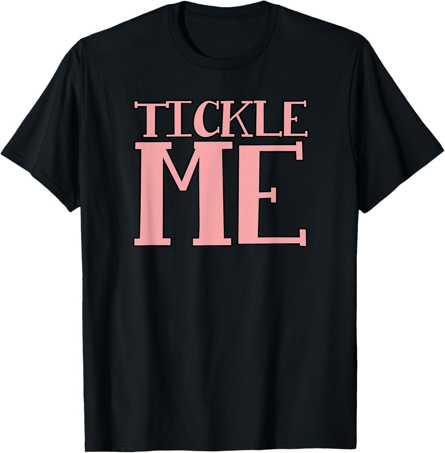 Ticklish Designs - Black - Small - - Short Sleeve - Letter Print - Family, Friends, Students T-Shirt - T-Shirt | Black