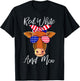 Red White and Moo Patriotic Cow USA Flag Funny 4th of July Girls Kids Men T-Shirt - T-Shirt | Black