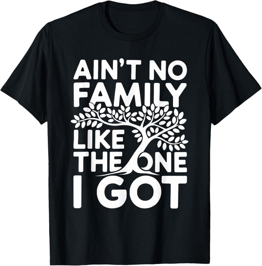 Ain't No Family Like The One I Got Shirt Family Reunion T-Shirt - T-Shirt | Black