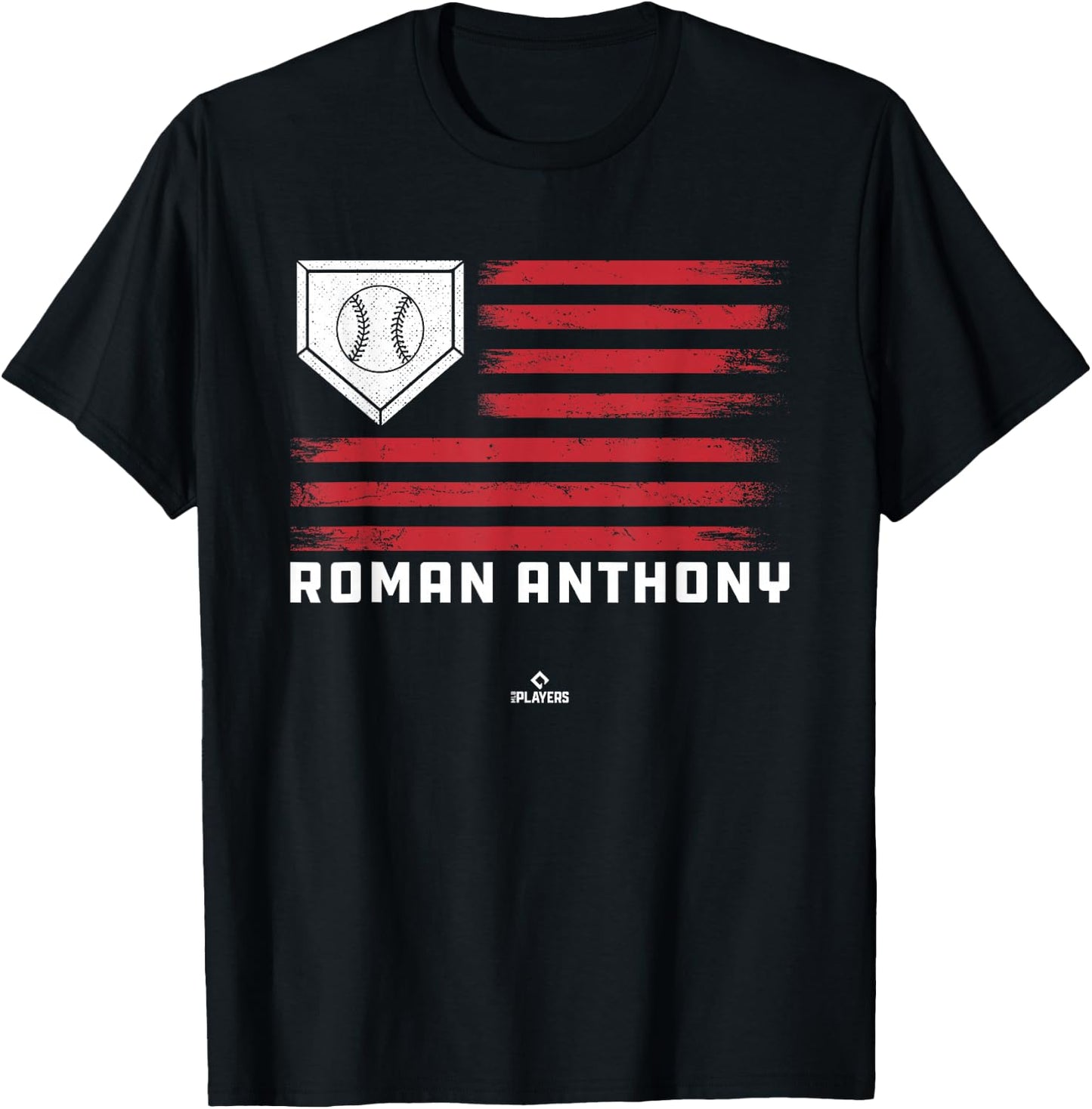 Vintage Flag Gameday Roman Anthony Prospect Baseball Fan T-Shirt - T-Shirt | Black