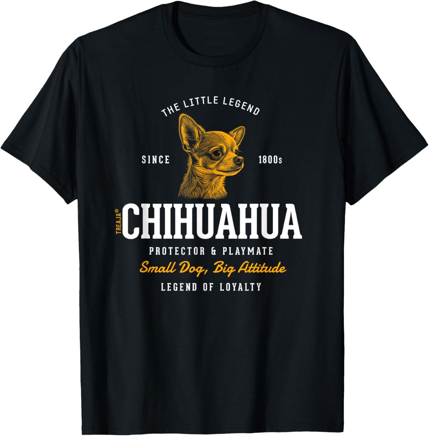Vintage Styled Retro Chihuahua T-Shirt - T-Shirt | Black