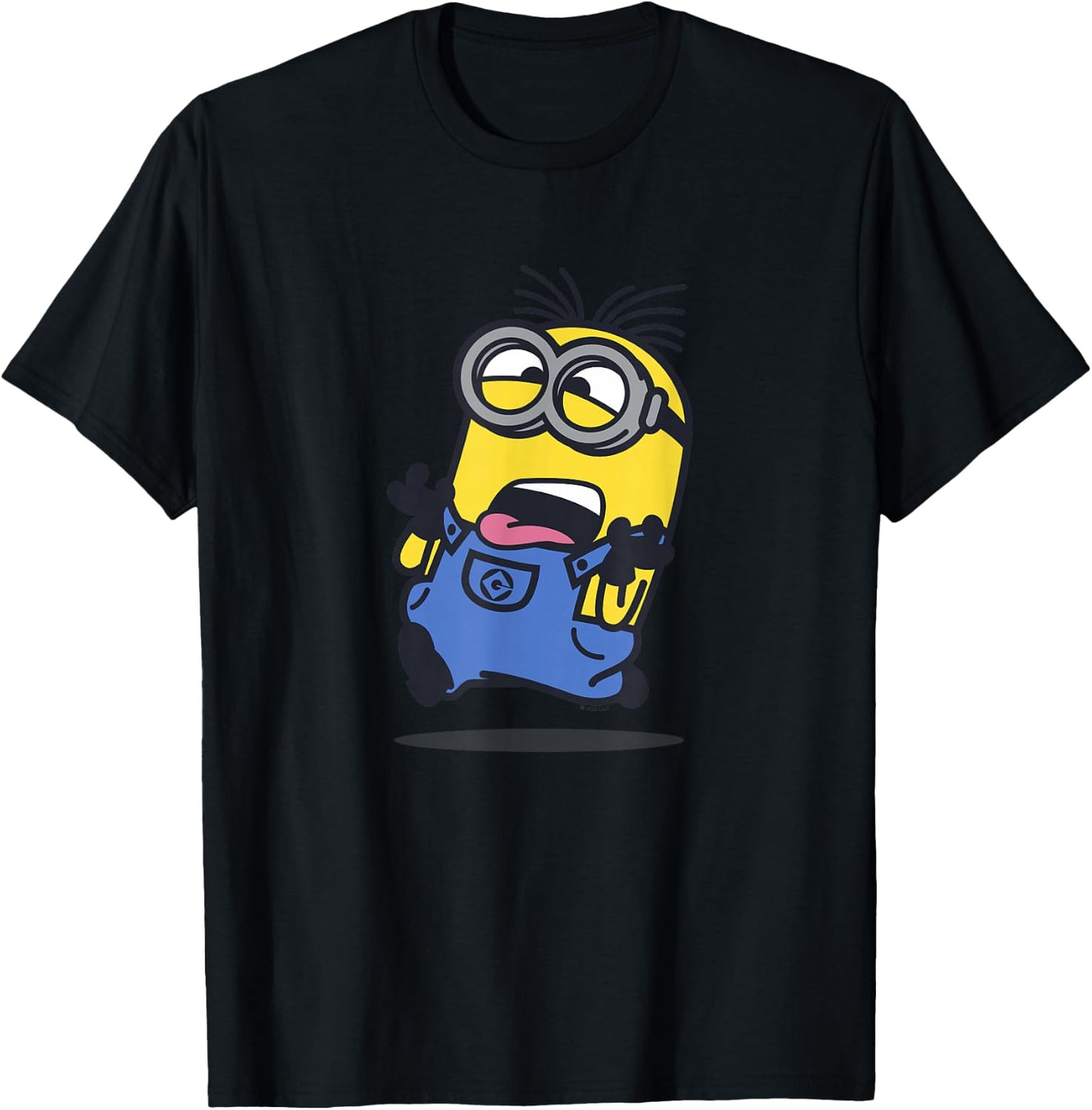 Despicable Me Minions Running Away Portrait T-Shirt - T-Shirt | Black