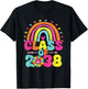 Class Of 2038 Retro Groovy Rainbow Grow T-Shirt - T-Shirt | Black