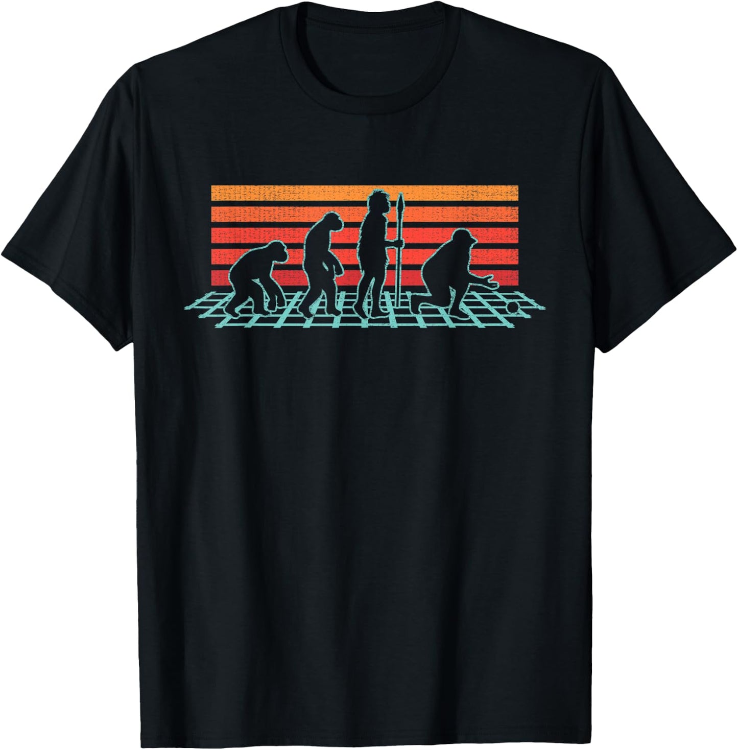 Bocce Retro Vintage 80s Style Bocci Funny Gift T-Shirt - T-Shirt | Black