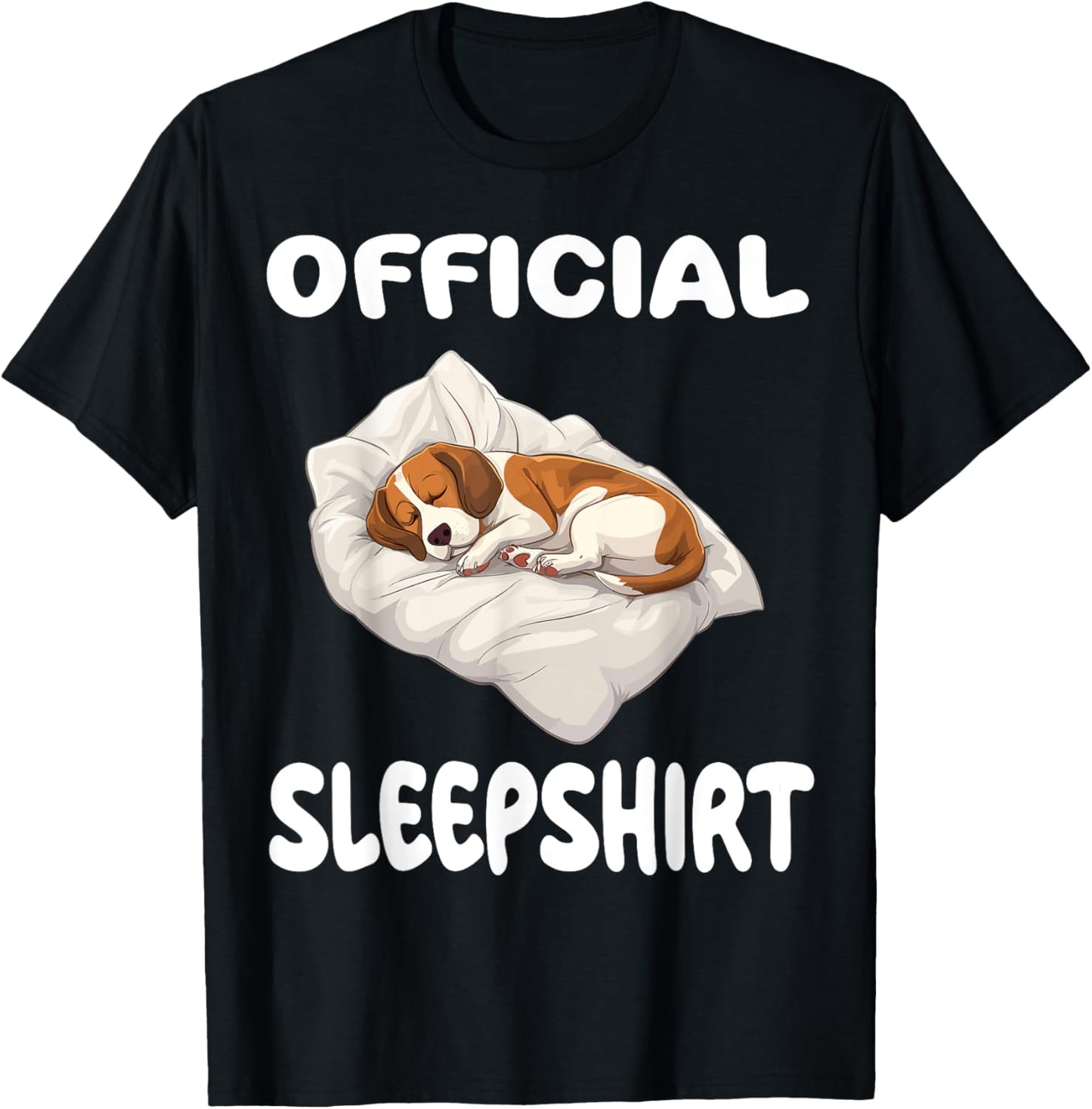 Beagle Dog Official Sleepshirt Pajamas Nightgown Men Women Kids T-Shirt - T-Shirt | Black