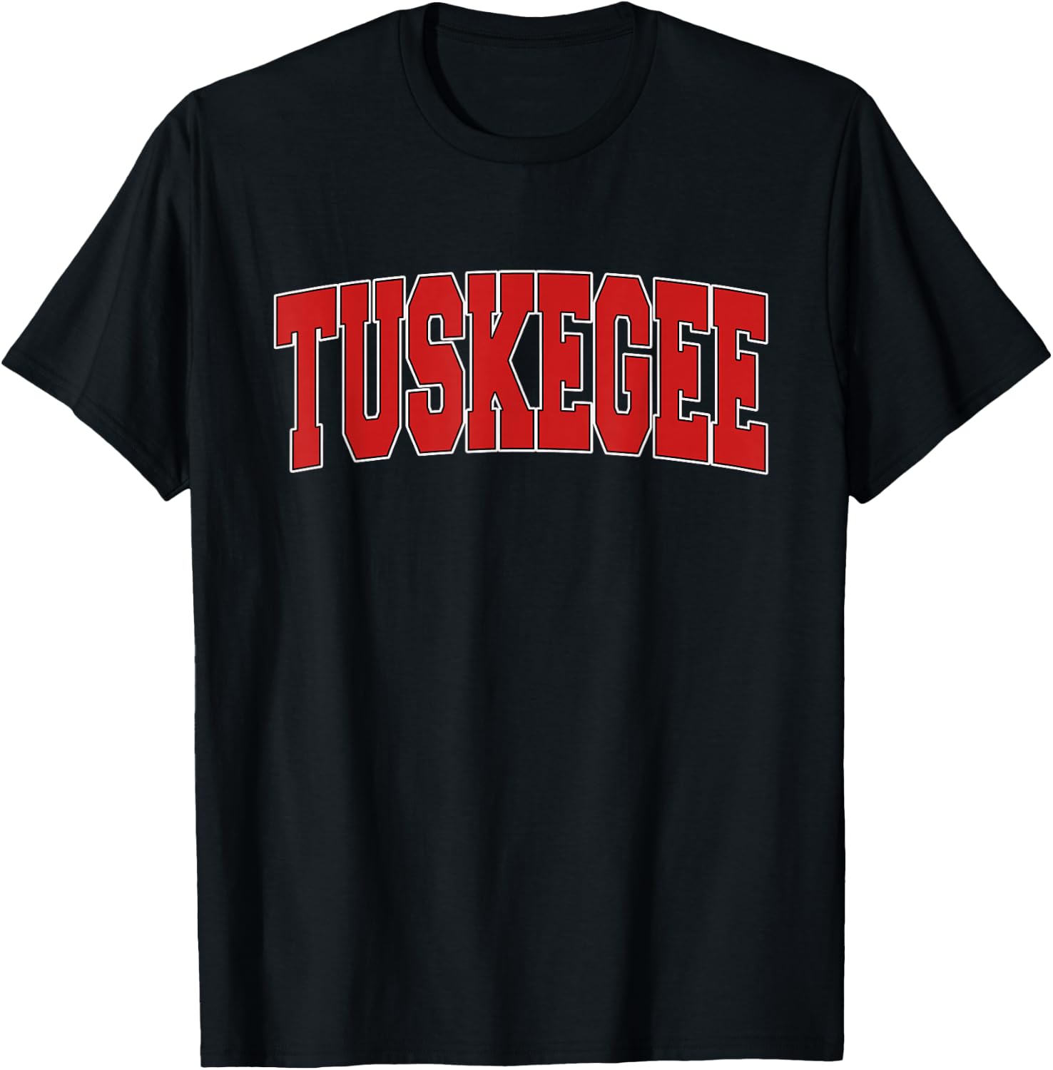 TUSKEGEE AL ALABAMA Varsity Style USA Vintage Sports T-Shirt - T-Shirt | Black
