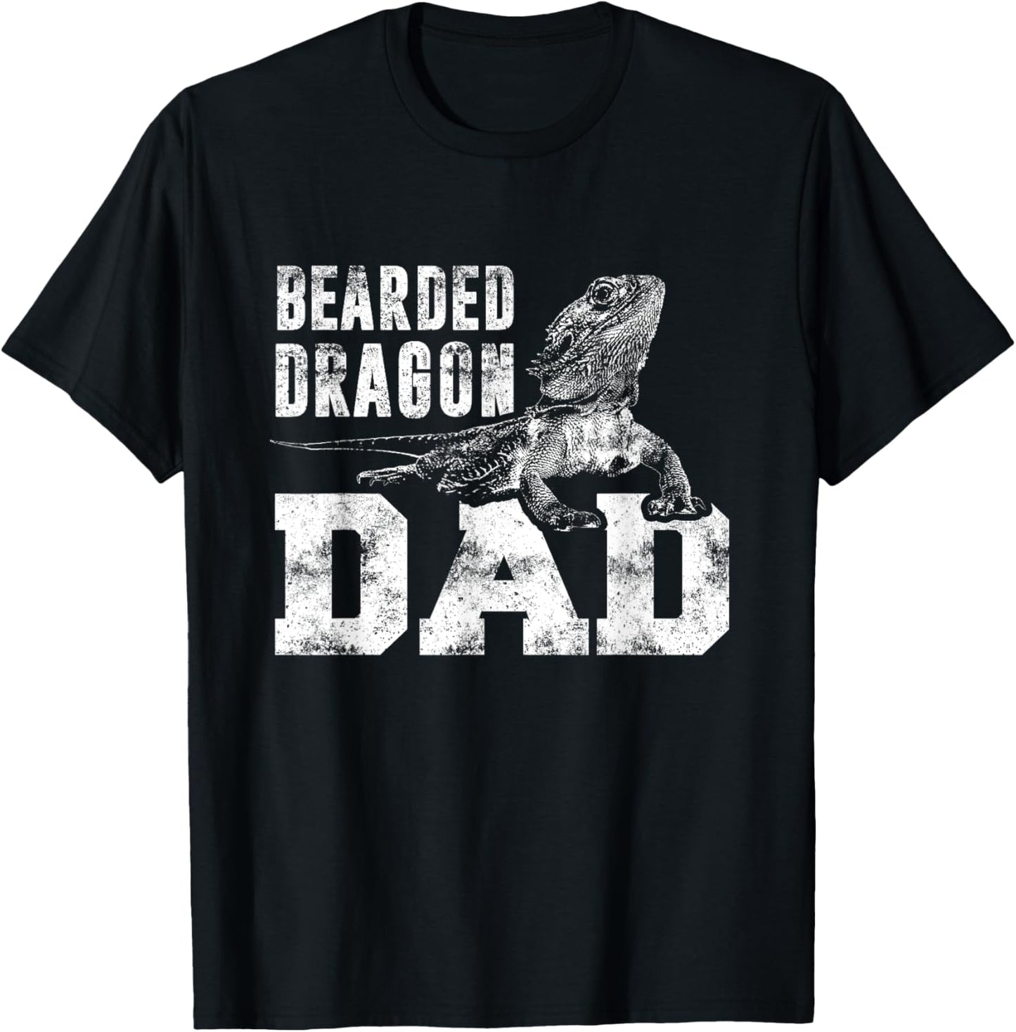 Bearded Dragons Agamen Lizards Bearded Dragon Father T-Shirt - T-Shirt | Black