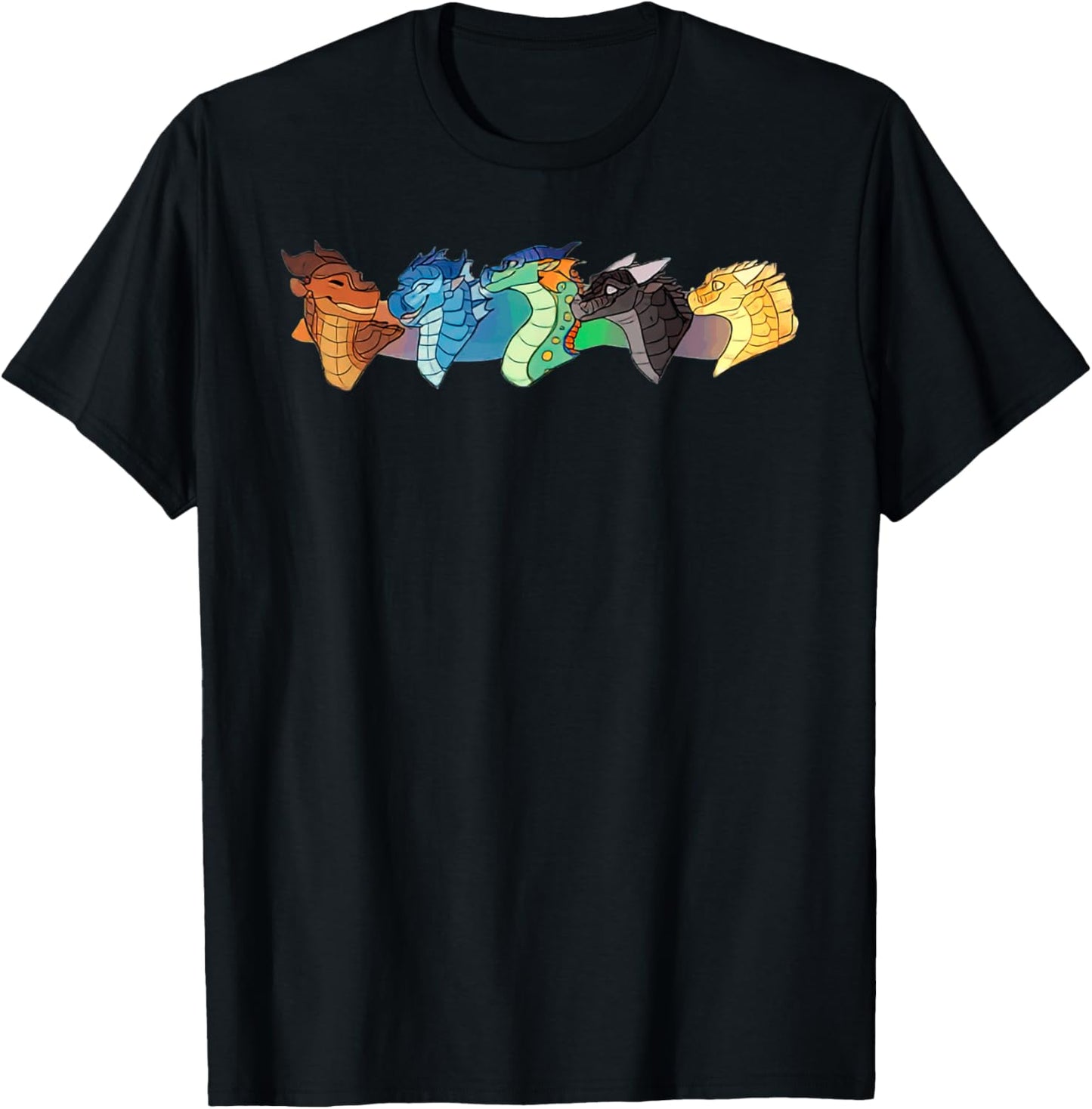 Wing of Fires Legends Fathom Darkstalker Clearsight T-Shirt - T-Shirt | Black