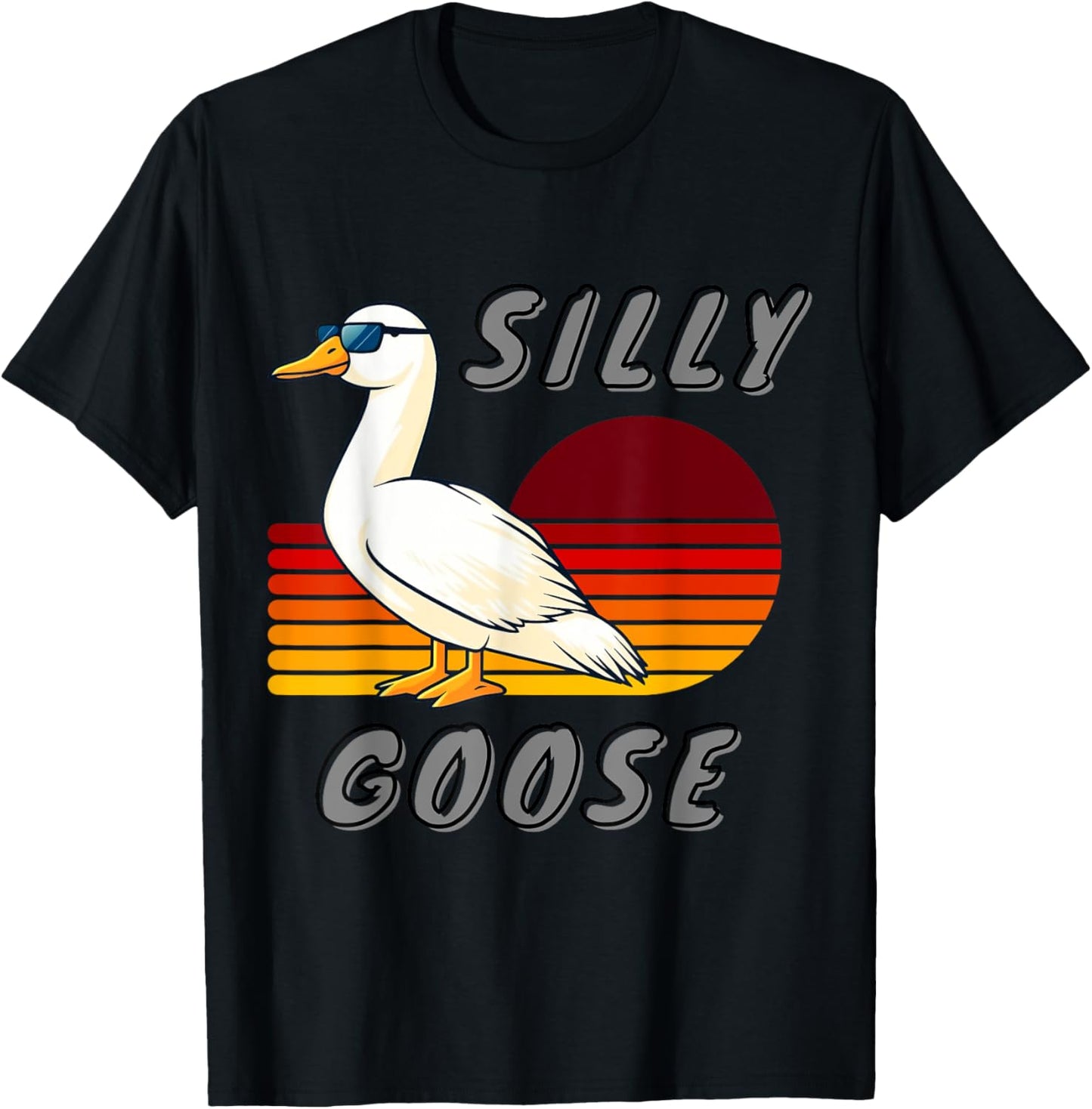 Duck and Goose Silly Goose Gifts Store Untitled Goose Outfit T-Shirt - T-Shirt | Black