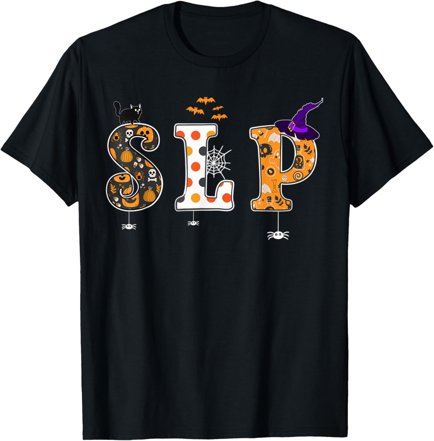 Speech Language Pathologist Speech Therapy SLP Halloween T-Shirt - T-Shirt | Black