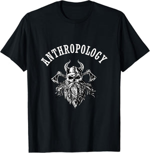 Funny Anthropology Shirt Skeleton Anthropologist Ax cleaver T-Shirt - T-Shirt | Black