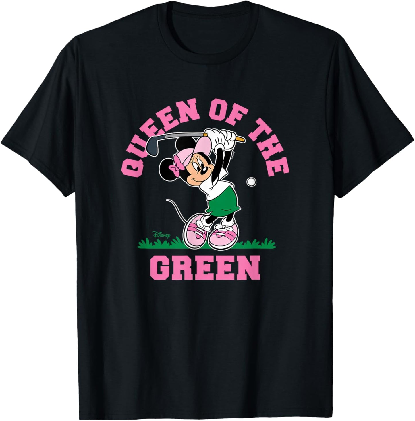 Minnie Mouse - Golfing Queen of The Green T-Shirt - T-Shirt | Black