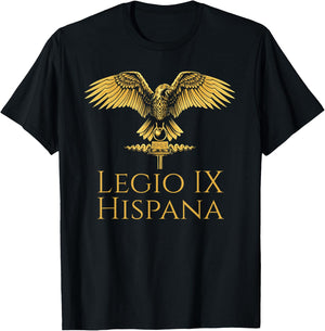 Legio IX Hispana - Ancient Roman Legion - SPQR Aquila T-Shirt - T-Shirt | Black