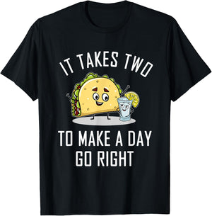 Funny Taco Tequila Lover Quote Gift Cinco De Mayo Gifts T-Shirt - T-Shirt | Black