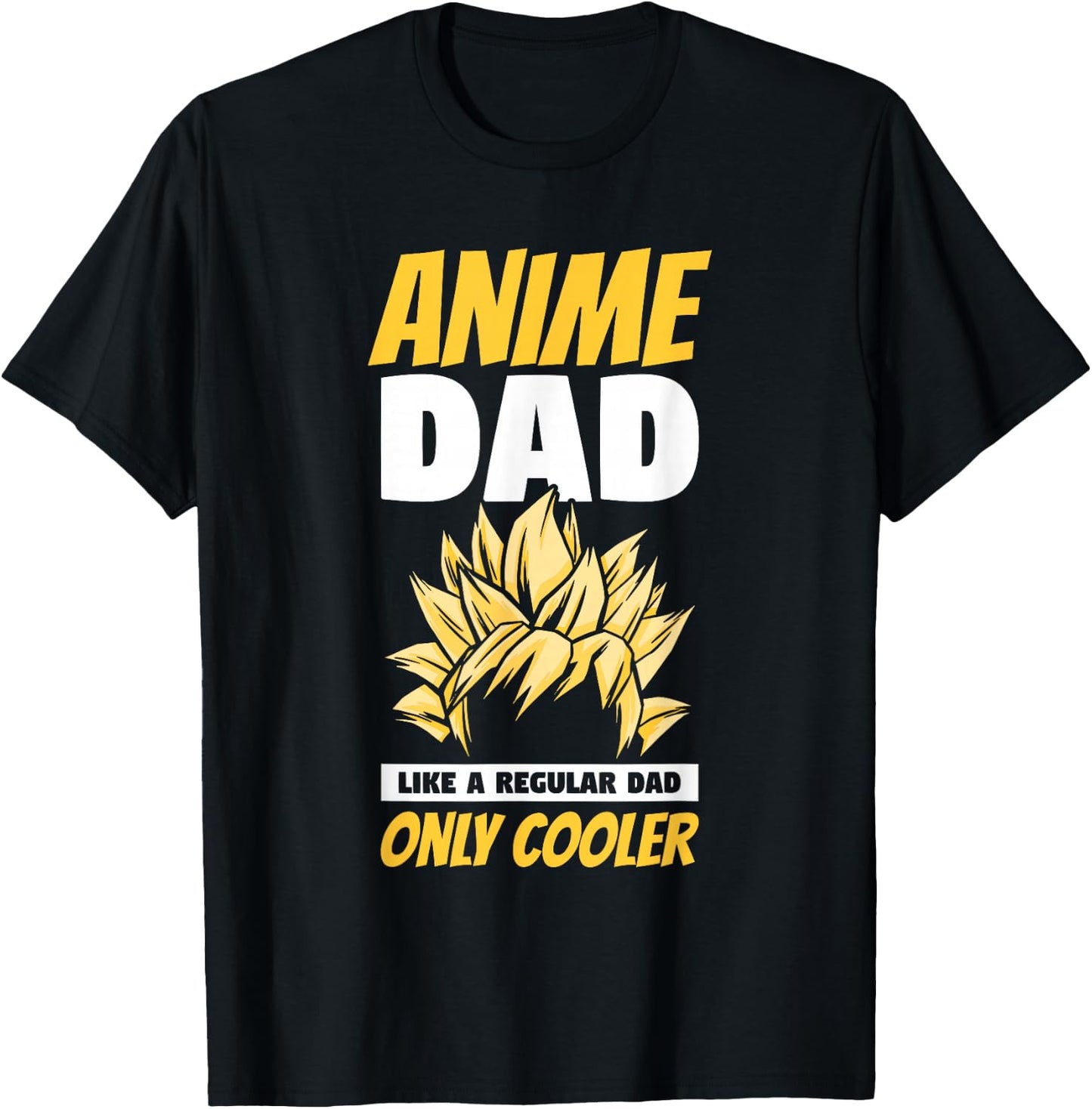 Anime Dad Like A Regular Dad Only Cooler Fathers Day Otaku T-Shirt - T-Shirt | Black