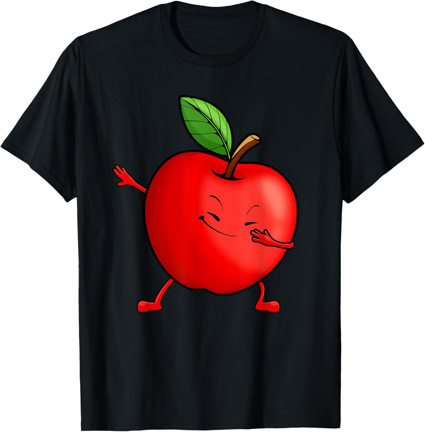 Apple Design For Boys Kids Toddler Fruit Apple Picking Apple T-Shirt - T-Shirt | Black