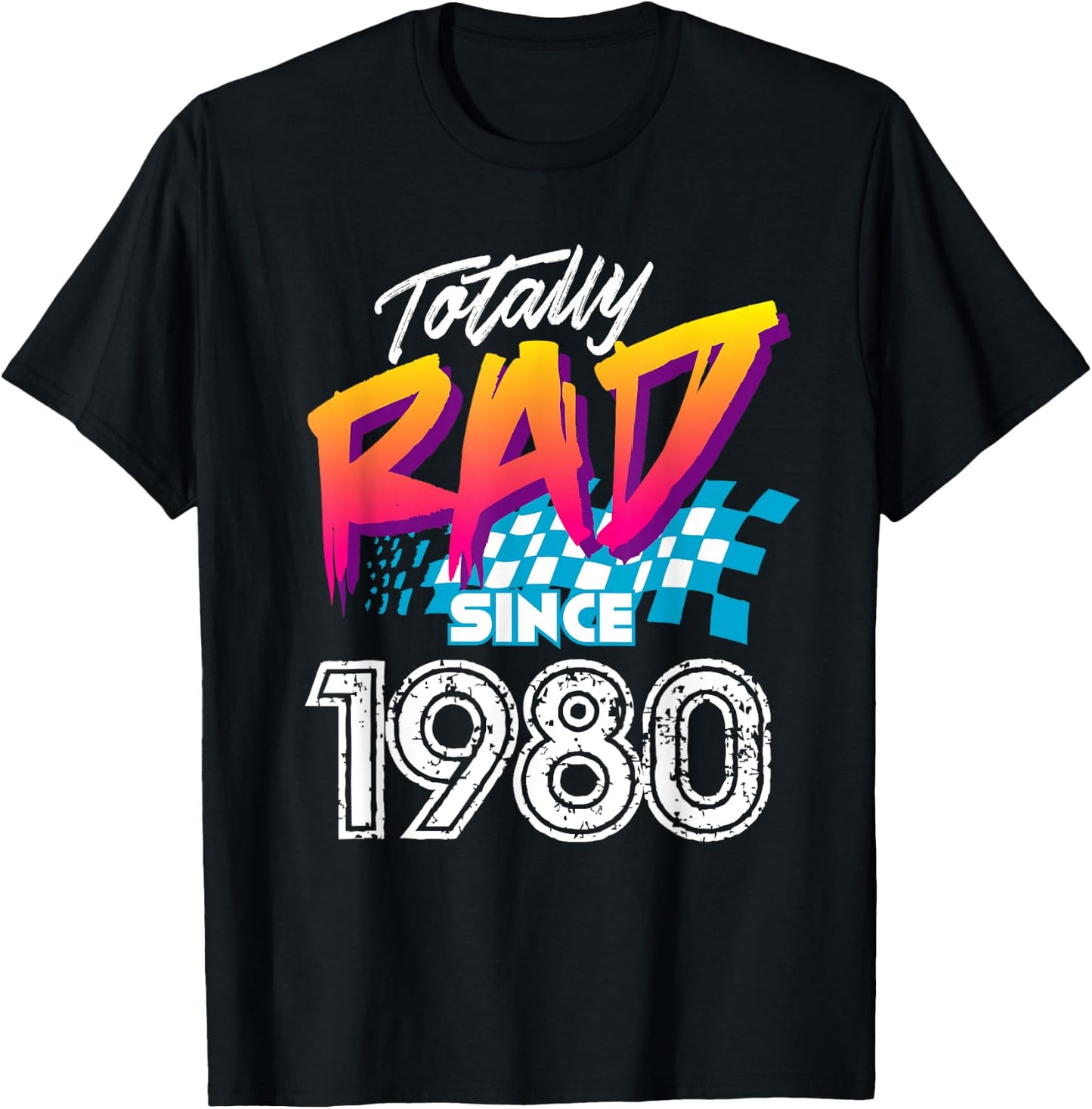 41st Birthday Gift Women - Totally Rad since 1980 T-Shirt - T-Shirt | Black