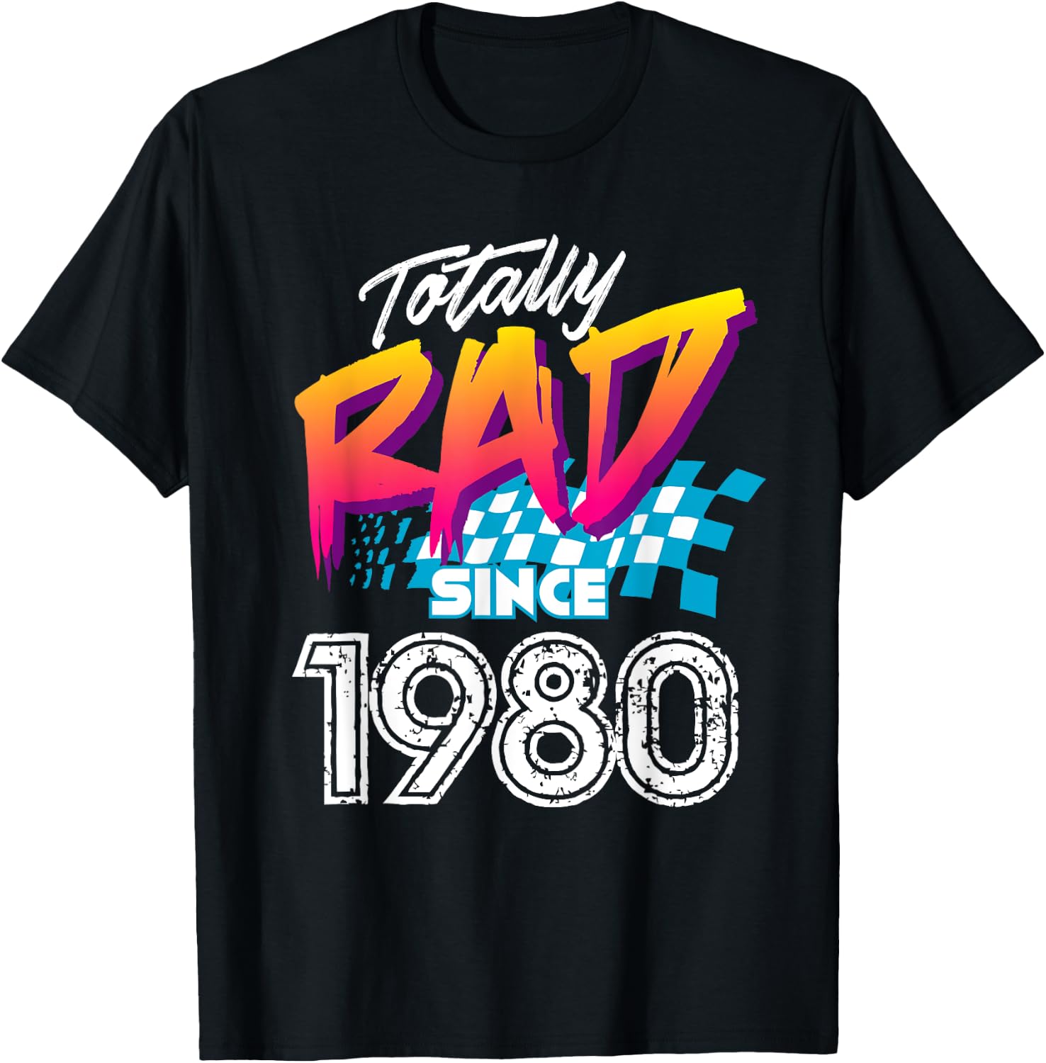 41st Birthday Gift Women - Totally Rad since 1980 T-Shirt - T-Shirt | Black