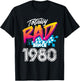 41st Birthday Gift Women - Totally Rad since 1980 T-Shirt - T-Shirt | Black