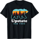 Upstate New York Shirt - Bear Upstate New York T-Shirt - T-Shirt | Black