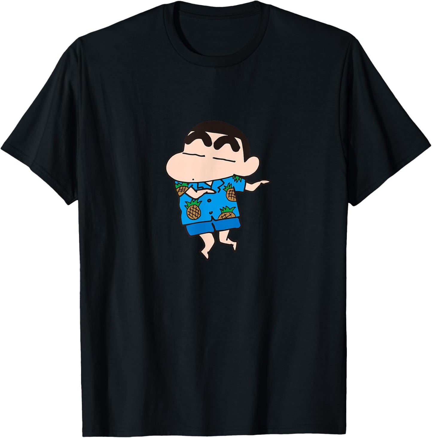 【Manga】Crayon Shin-chan Aloha Shin-chan T-Shirt - T-Shirt | Black
