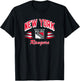 New York Rangers Retro Diamond Blue Officially Licensed T-Shirt - T-Shirt | Black