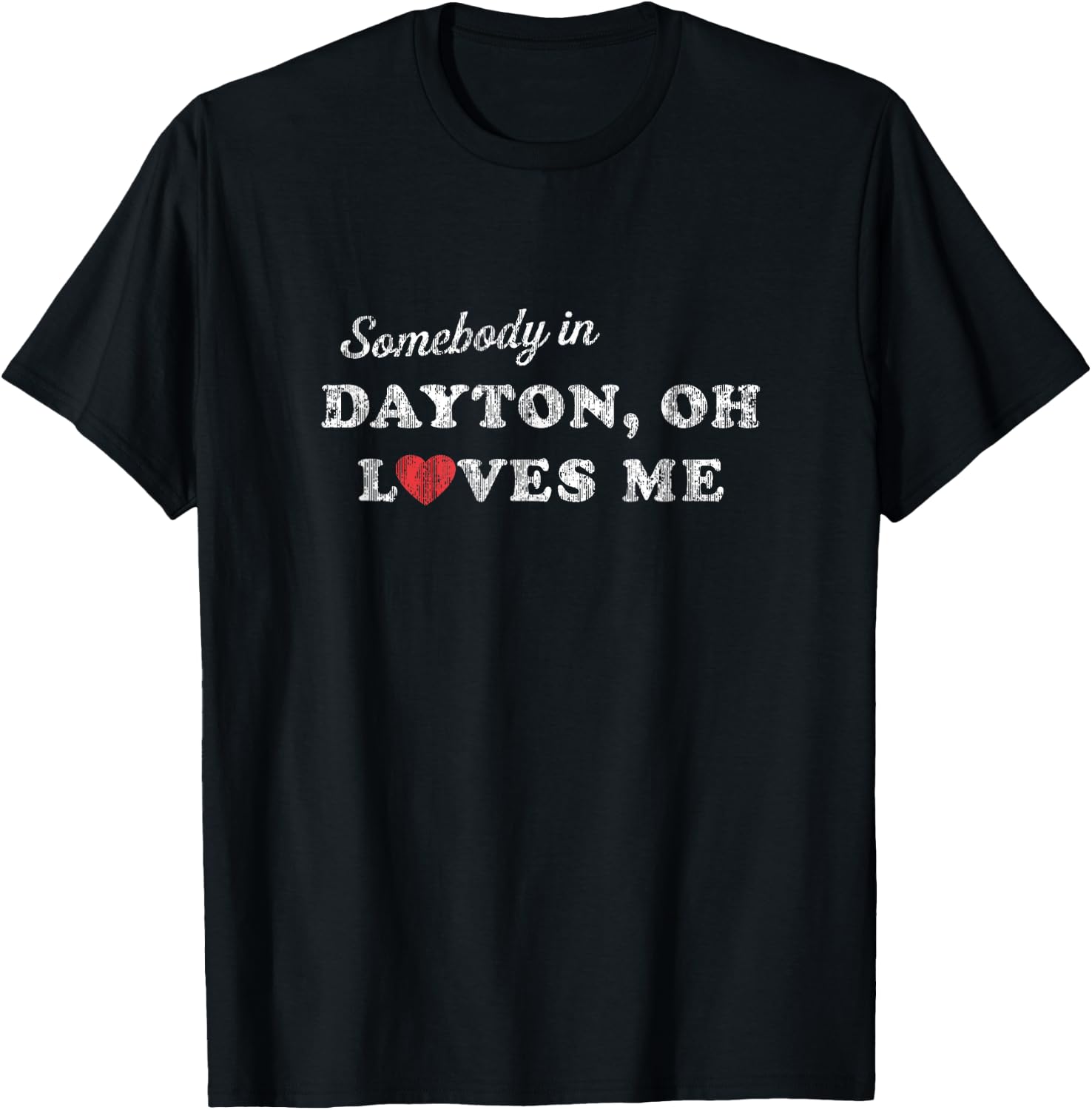 Dayton Ohio OH Retro 70's Gift of Love T-Shirt - T-Shirt | Black