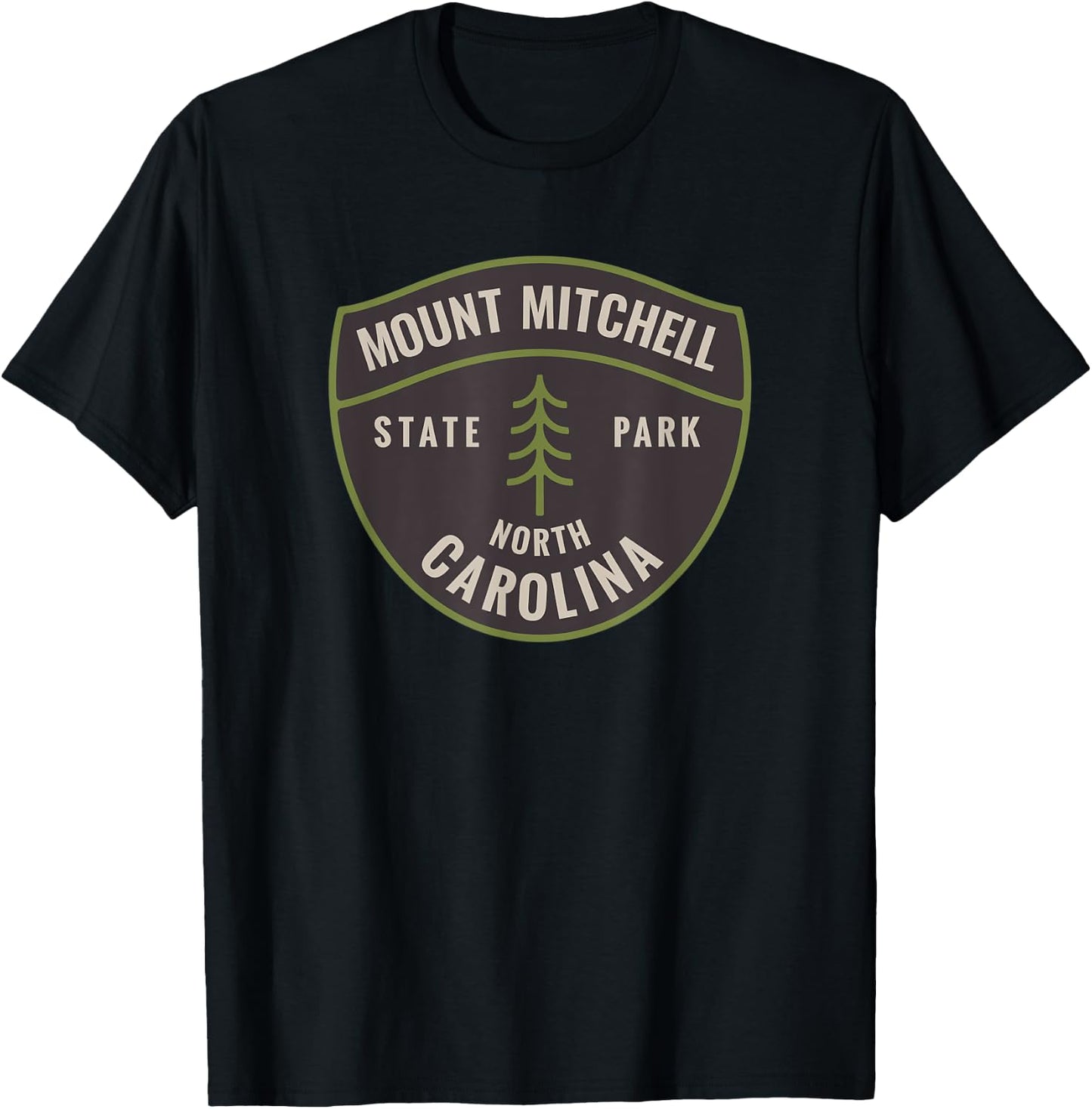 Mount Mitchell State Park North Carolina NC Bear Vacation T-Shirt - T-Shirt | Black