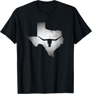 Texas State Bull Longhorn T-Shirt - T-Shirt | Black