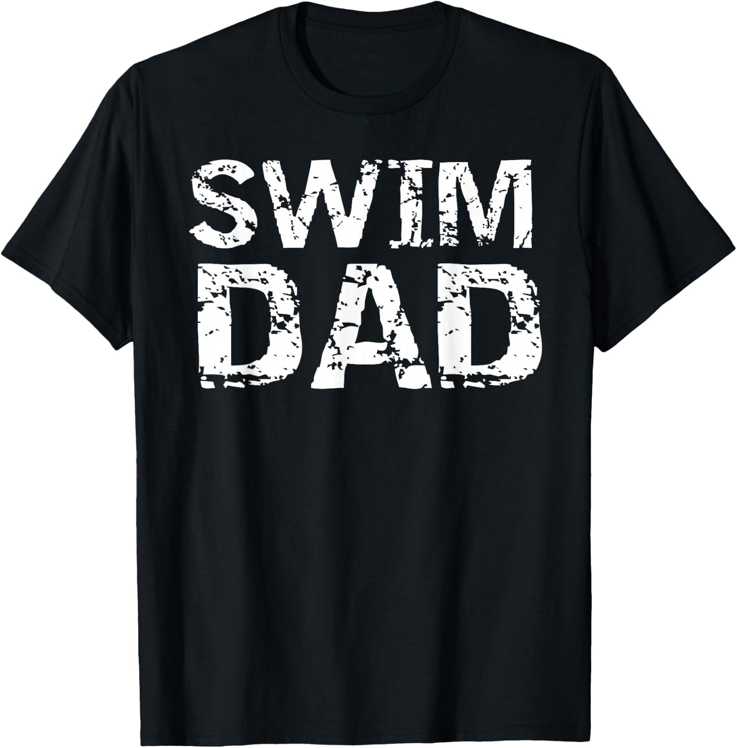Vintage Swimming Gift from Kid Swimmers Swim Dad T-Shirt - T-Shirt | Black