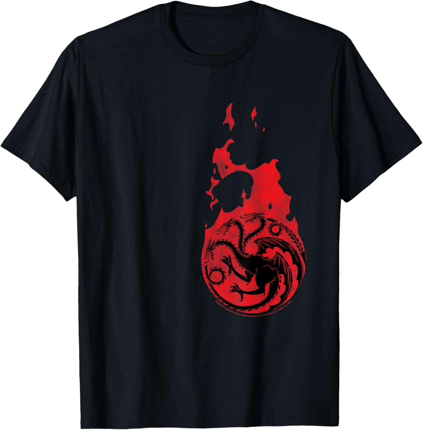 Game of Thrones FiRE Dragon Icon T-Shirt - T-Shirt | Black