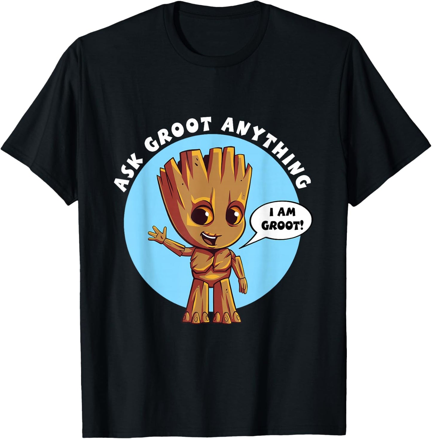 Marvel Ask Groot Anything I am Groot T-Shirt - T-Shirt | Black