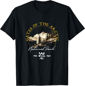 Gates of the Arctic National Park Retro Vintage Apparel T-Shirt - T-Shirt | Black