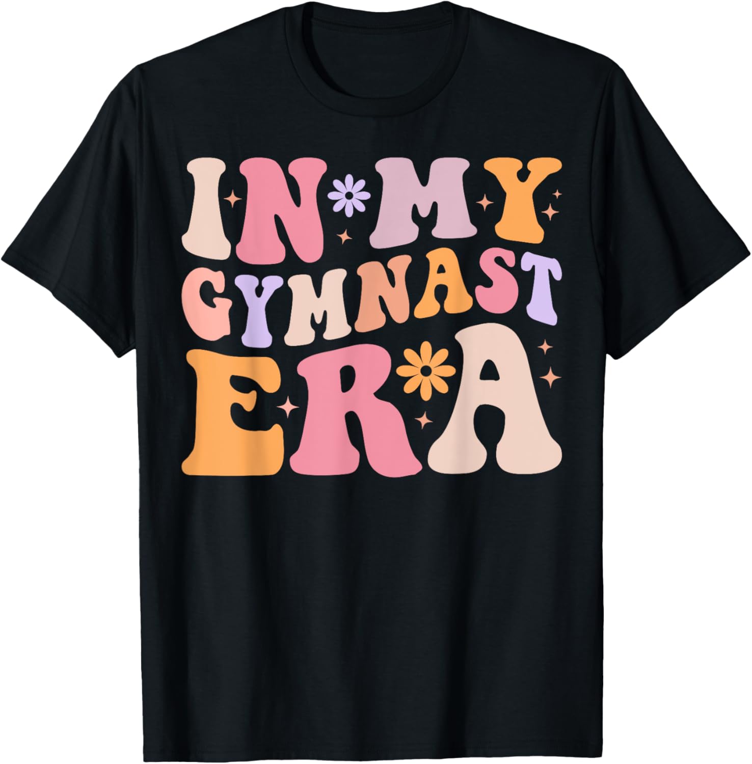 Groovy In My Gymnast Era Gymnast Gymnastic T-Shirt - T-Shirt | Black