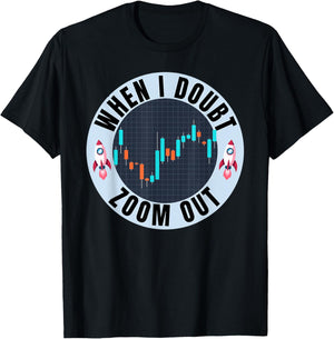 AMC - Apes Together Strong - When In Doubt Zoom Out T-Shirt - T-Shirt | Black