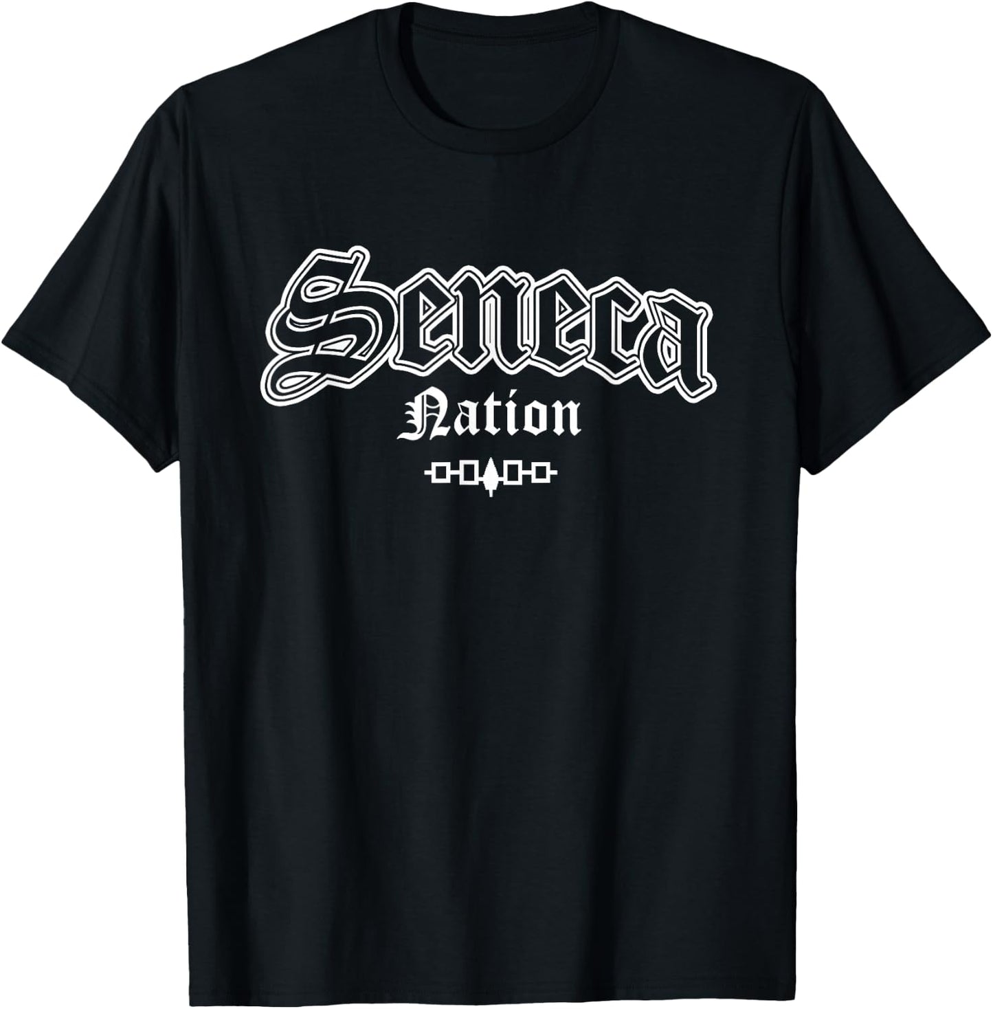 Seneca Nation Iroquois Flag Native American Indian T-Shirt - T-Shirt | Black