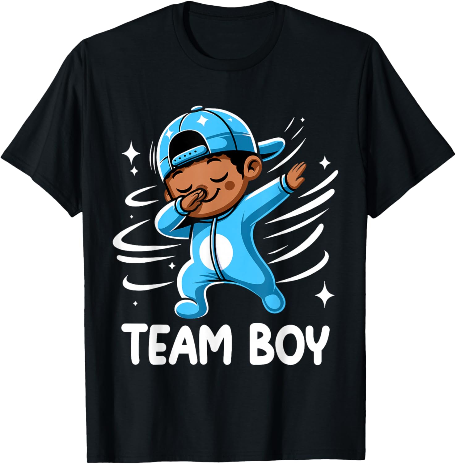 Gender Reveal Party Team Boy Baby Announcement T-Shirt - T-Shirt | Black