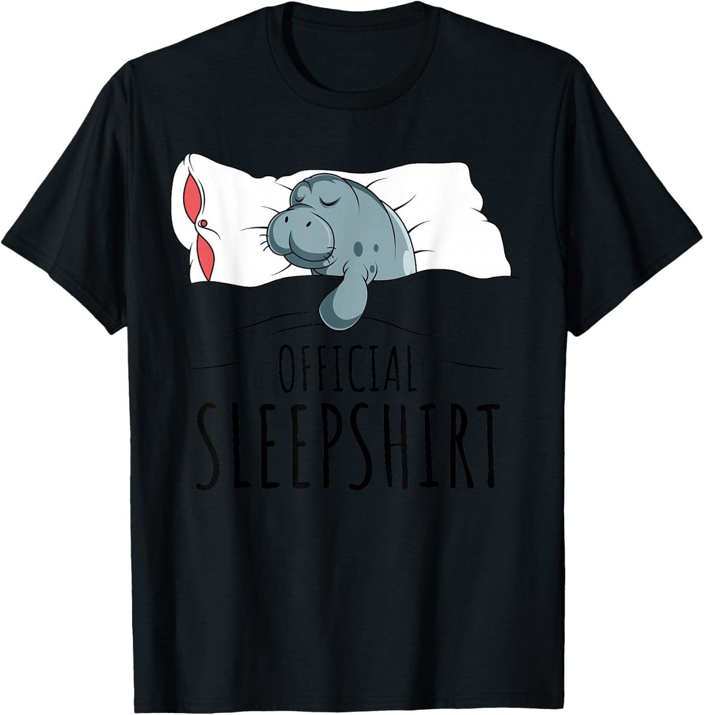 Manatee Official Sleepshirt T-Shirt - T-Shirt | Black