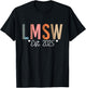 LMSW Est 2025 Licensed Master Social Worker MSW Month T-Shirt - T-Shirt | Black